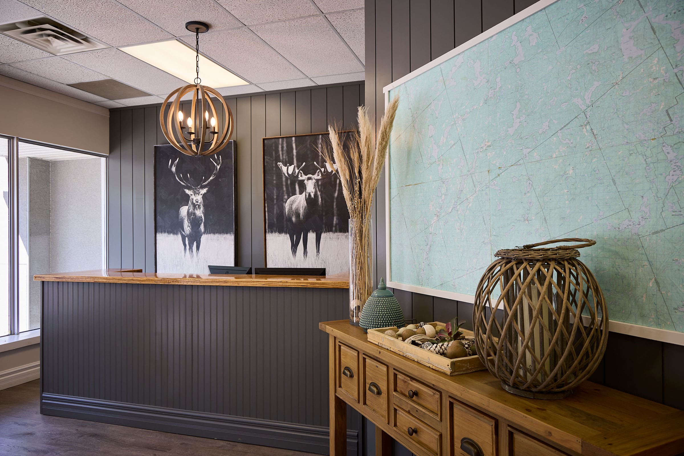 RE/MAX Haliburton office renovation by Braun Custom Builds