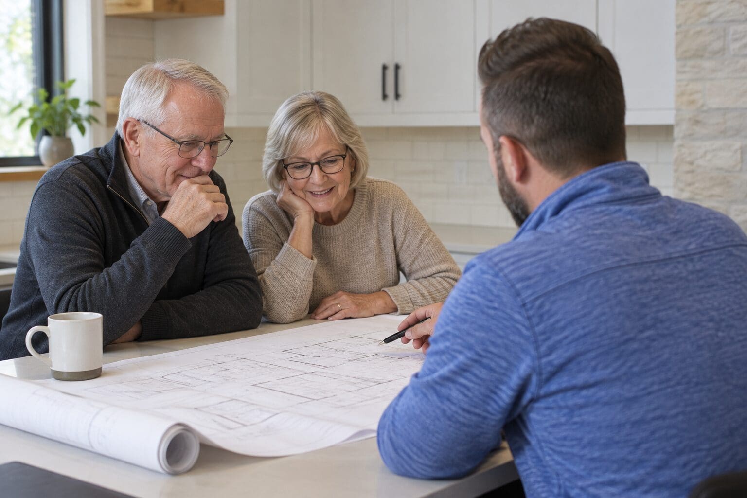 Reviewing plans before construction